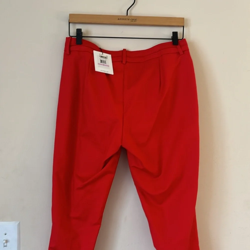 NWT Calvin Klein‎ Red Career Wear straight Leg Pants Size 6 - Picture 8 of 8